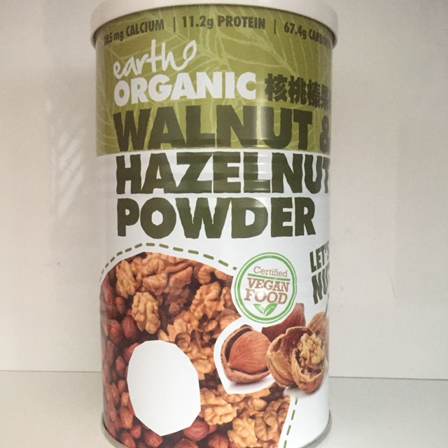 Jual Earth Living Organic Walnut Hazelnut Powder 500gr Shopee Indonesia