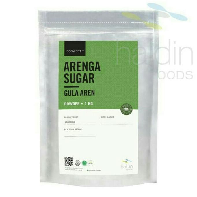 Jual Gula Aren Alami Arenga Sugar Powder Haldin Foods Kg Shopee