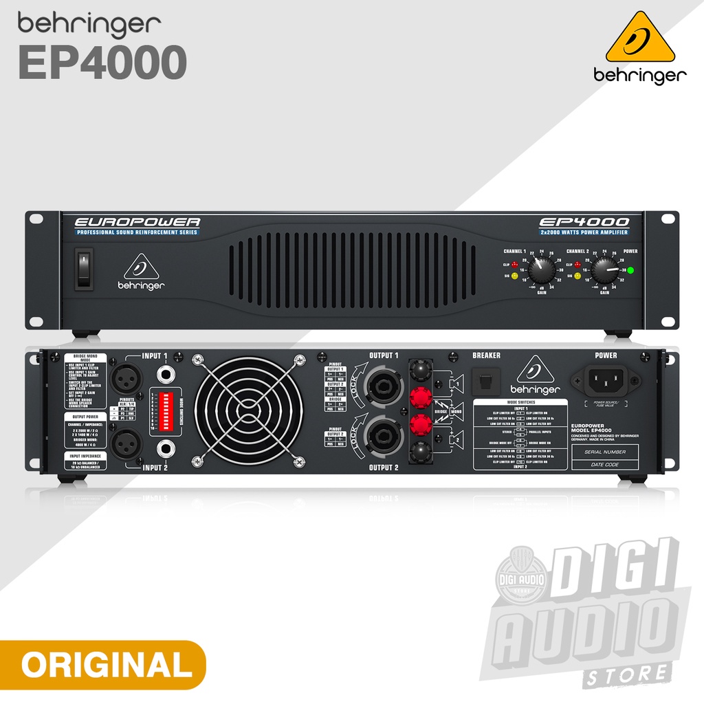 Jual Power Amplifier Speaker Pasif Sound System Behringer Europower