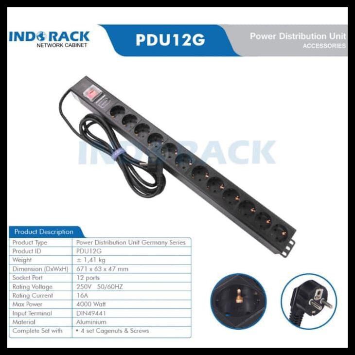 Jual Power Distribution Unit Pdu 12 G Soket Power Colokan Power Rack