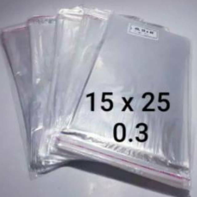 Jual Kantong Plastik Opp Seal Lem Perekat Kemasan Undangan 15 X 25 Cm