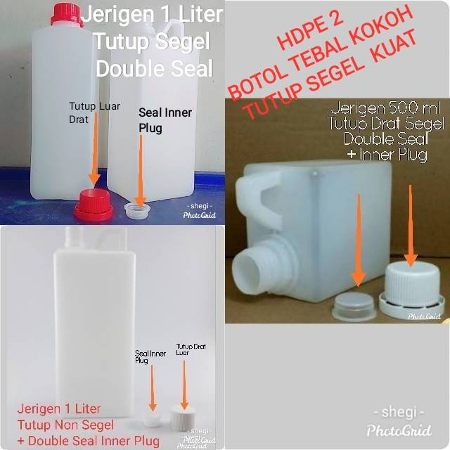 Jual Botol Jerigen Jrigen Drigen Derigen Food Grade 1 Liter 1liter