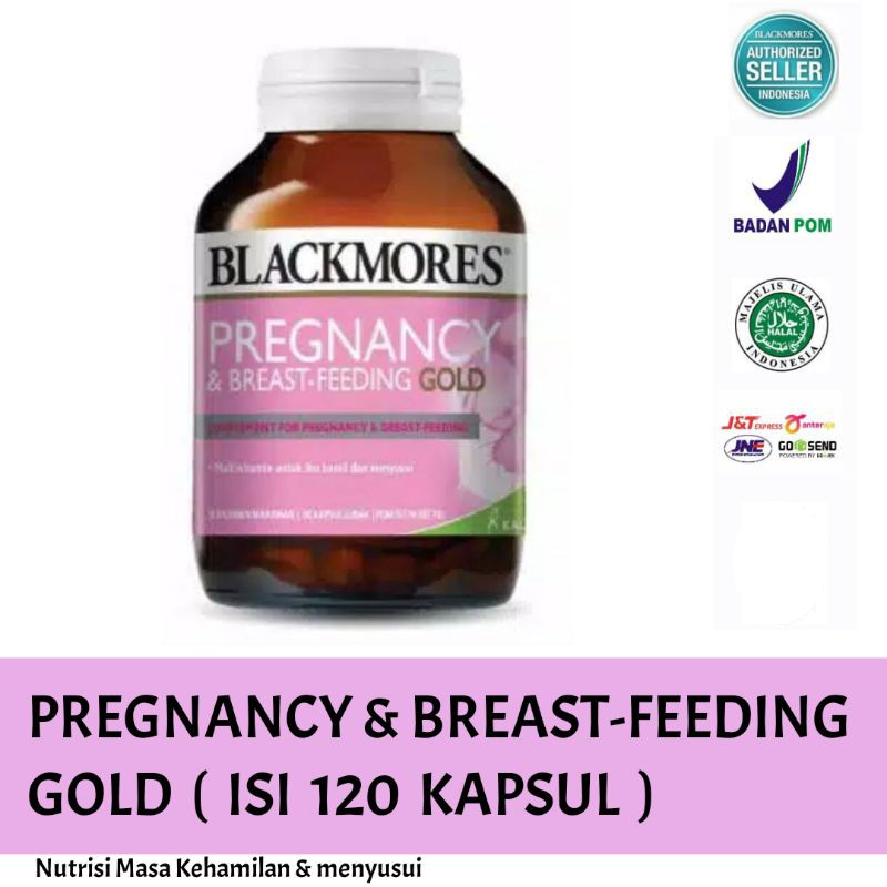 Jual Blackmores Pregnancy Breast Feeding Gold Isi 120 Kapsul