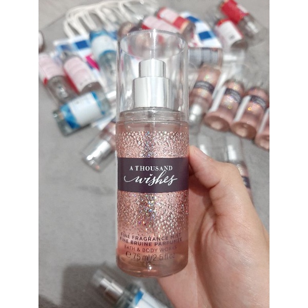 Jual Bath Body Works Bbw A Thousand Wishes Body Mist Travel Size