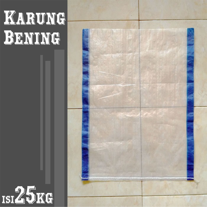 Jual Karung Plastik Kantong Packing Bening 25 Kg 50 Cm X 70 Cm