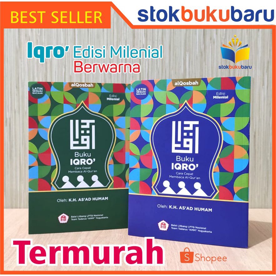 Jual Buku Iqro Cara Cepat Membaca Al Quran Edisi Milenial Shopee