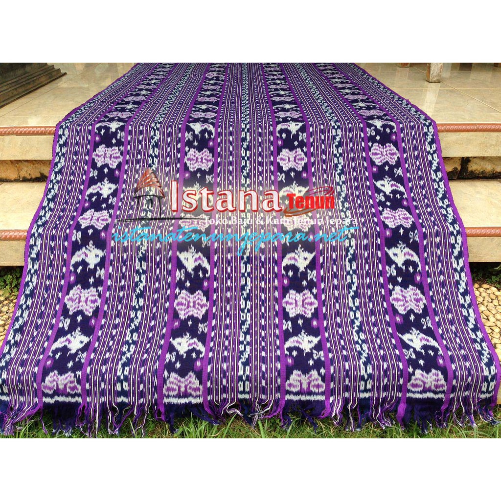 Jual Kain Tenun Ikat Asli Troso Jepara Batik Etnik Ungu Unyu Shopee