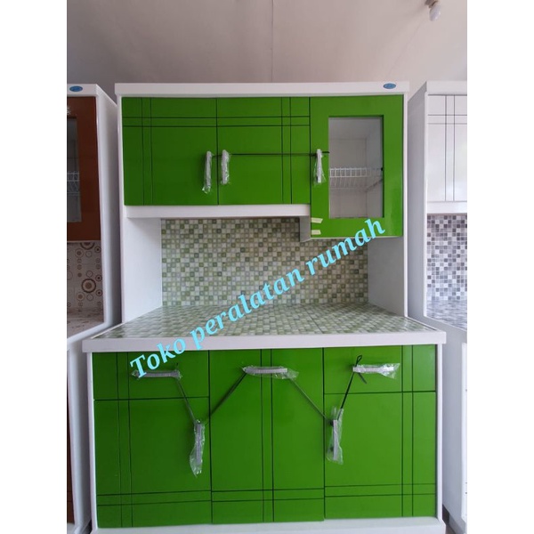 Jual Lemari Sayur Lemari Dapur Pintu Kitchen Set Rak Piring Kayu