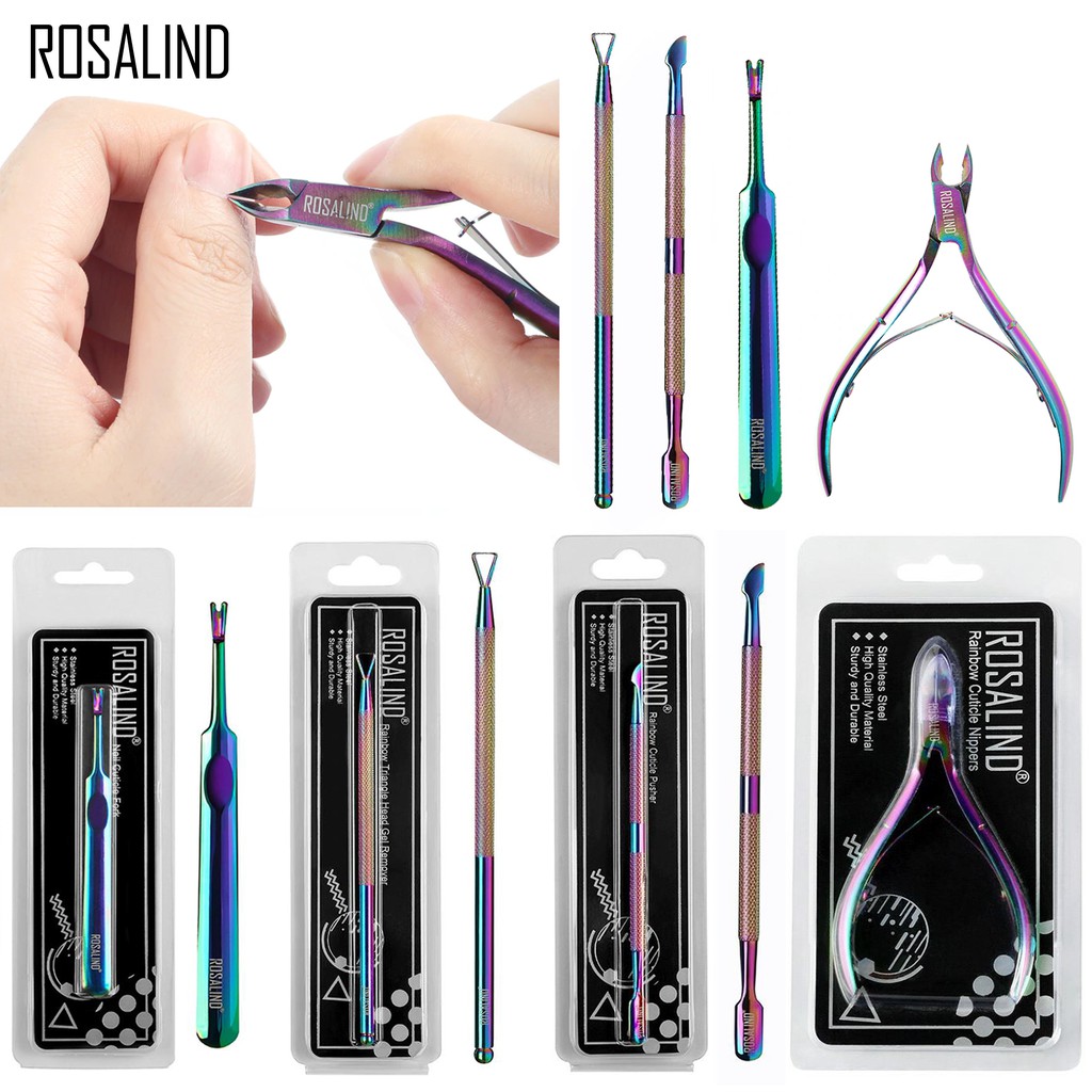 Jual ROSALIND Stainless Steel Nail Cuticle Tools Gunting Kuku Untuk