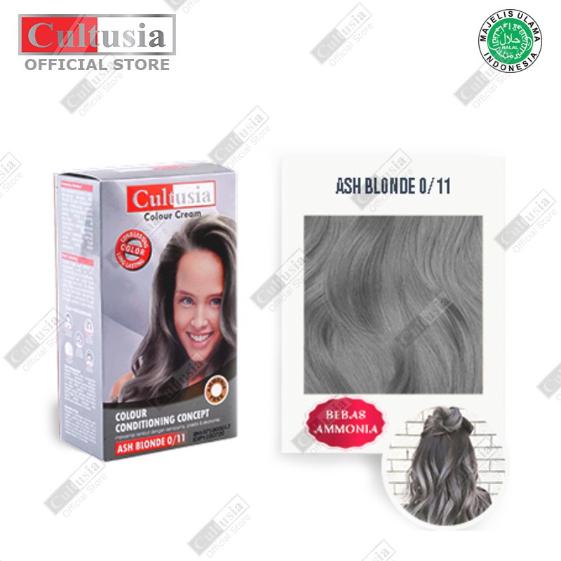 Jual CULTUSIA Hair Color Ash Blonde 0 11 30 ML KRIM PEWARNA CAT SEMIR