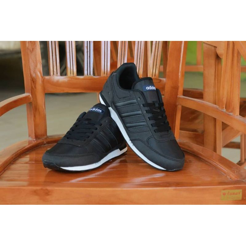 Jual Adidas Neo City Racer Black Original Indonesia Shopee Indonesia