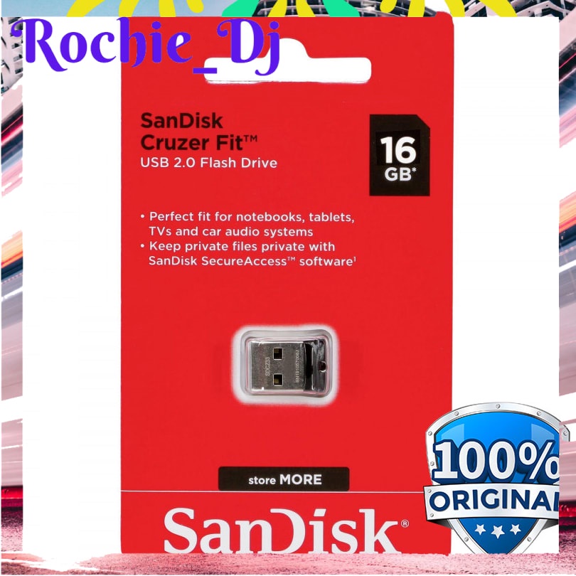 Jual SANDISK CRUZER FIT USB FLASH DRIVE 16GB SDCZ33 016G G35 Shopee