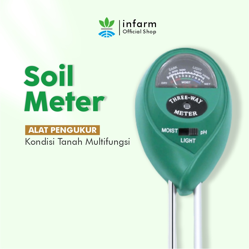 Jual Infarm Soil Meter In Pengukur Ph Moisture Light Kelembaban