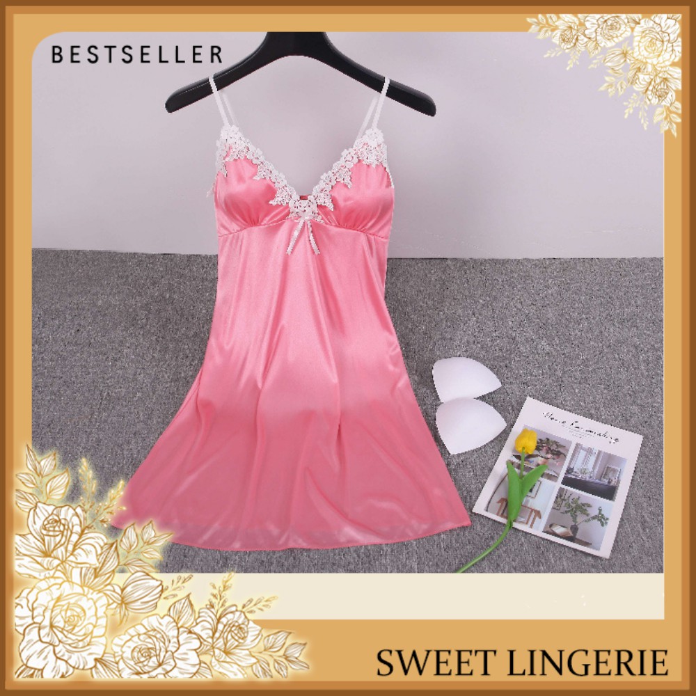 Jual Gaun Lingeri Lingerie Set Baju Tidur G String Malam Pertama Wanita