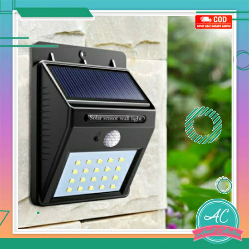 Jual Lampu LED Dinding Taman Tembok Pagar Tiang Outdoor Tenaga Surya