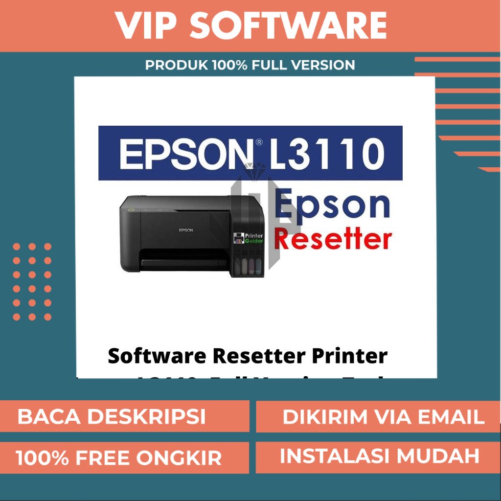 Jual Software Resetter Printer Epson L3110 Reset L31110 Full Version