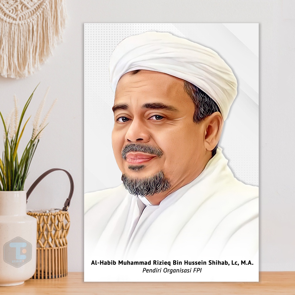 Jual Poster Habib Rizieq Shihab Hiasan Dinding Foto Ulama Habib