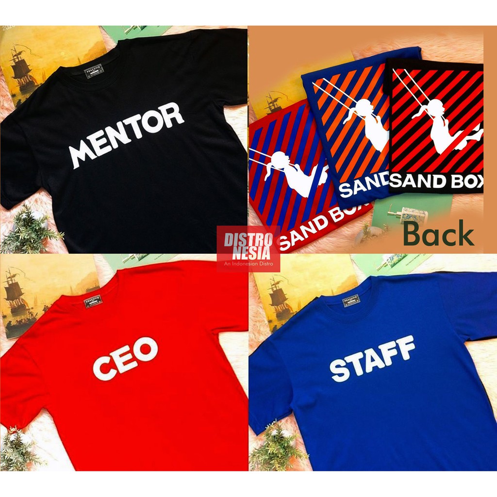 Jual COD BAJU Kaos Start Up Mentor Ceo Staff Sandbox Shopee Indonesia