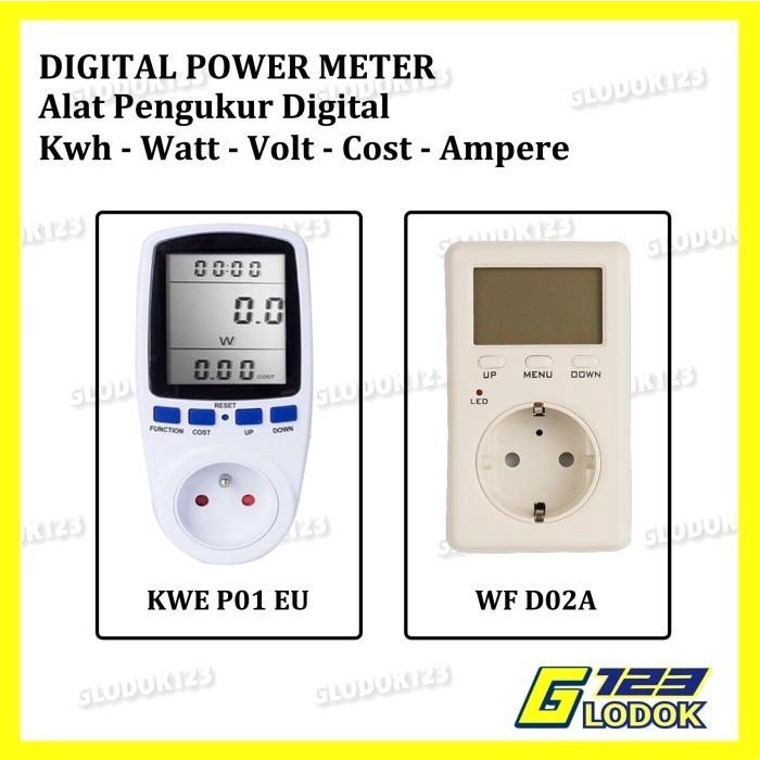 Jual Measuring Pengukur Listrik Kwh Digital Power Meter Volt Amper Watt