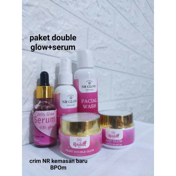 Jual Nr Glow Skincare Paket Lengkap Double Glow Dan Serum Jelly Glow