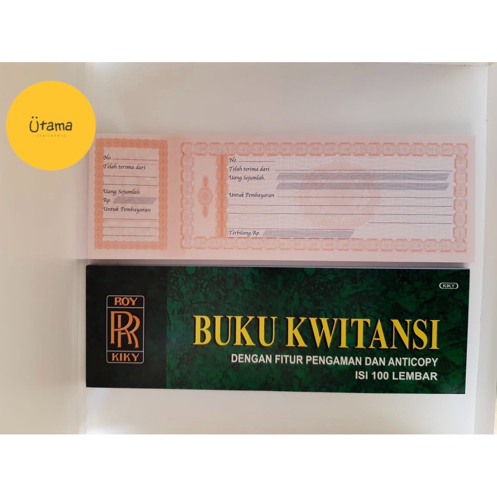 Jual Kwitansi Kuitansi Kiky Isi 100 Lembar Shopee Indonesia