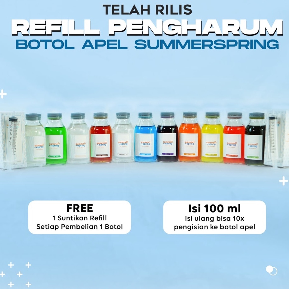 Jual Pengharum Ruangan Mobil Toilet Lemari Summer Spring Botol