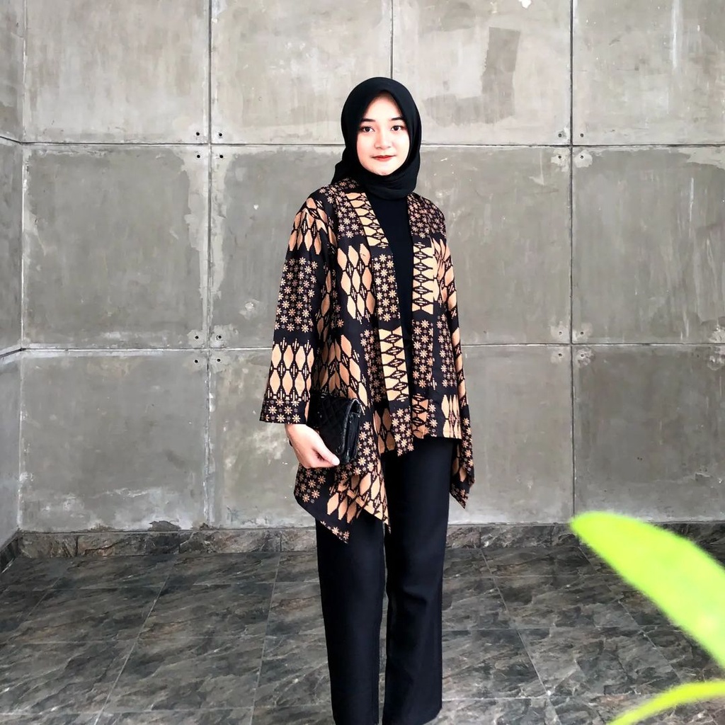 Jual Blazer Willy Outer Batik Cantik Seragam Kantor Pesta Kondangan