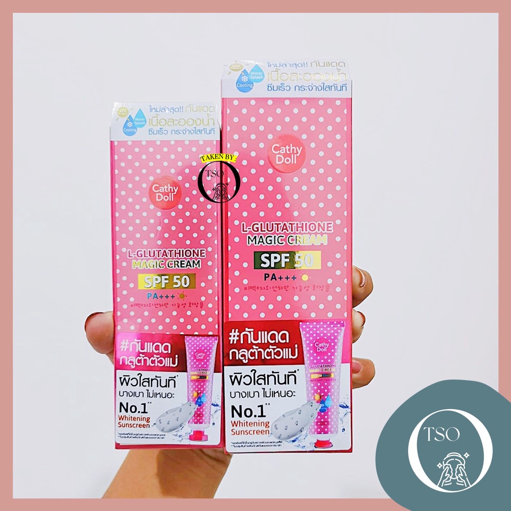 Jual CATHY DOLL WHITENING SUNSCREEN L GLUTATHIONE MAGIC CREAM SPF 50 PA