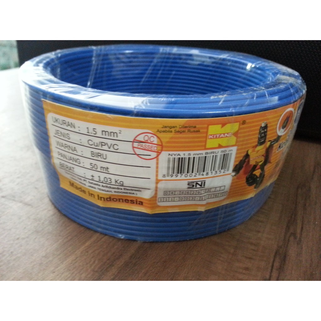 Jual Kabel Listrik Nya Kitani Mm Full Meter Tunggal Warna Biru