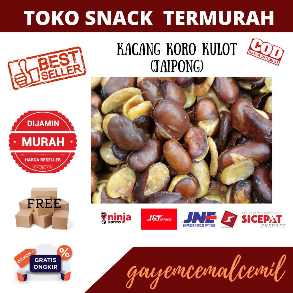 Jual Snack Kiloan Kacang Koro Kulit Koro Kulit Jaipong Makanan Gurih