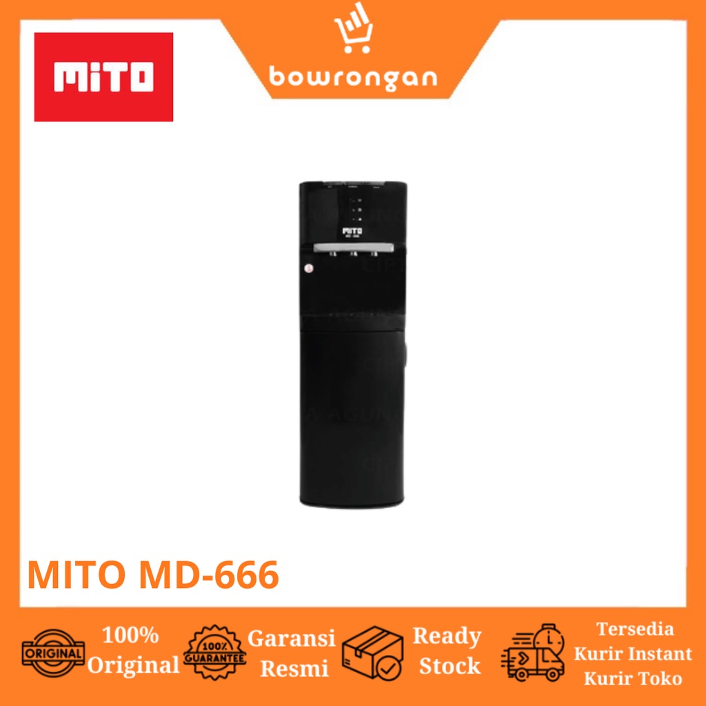 Jual MITO Dispenser Galon Bawah Bottom Load Normal Hot Cold MD 666 MD