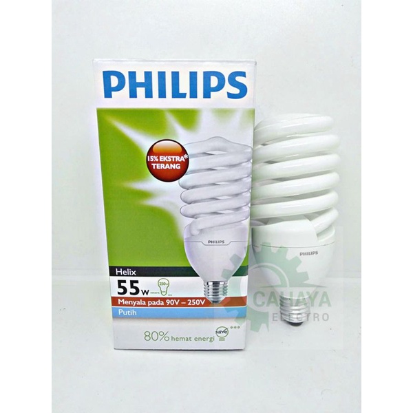 Jual Lampu Philips Helix Spiral Tornado 55 Watt 55w 5 W Shopee Indonesia