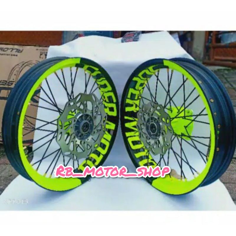 Jual Sepaket Velg SuperMoto Super Moto CRF150 L CRF150L Tulisan