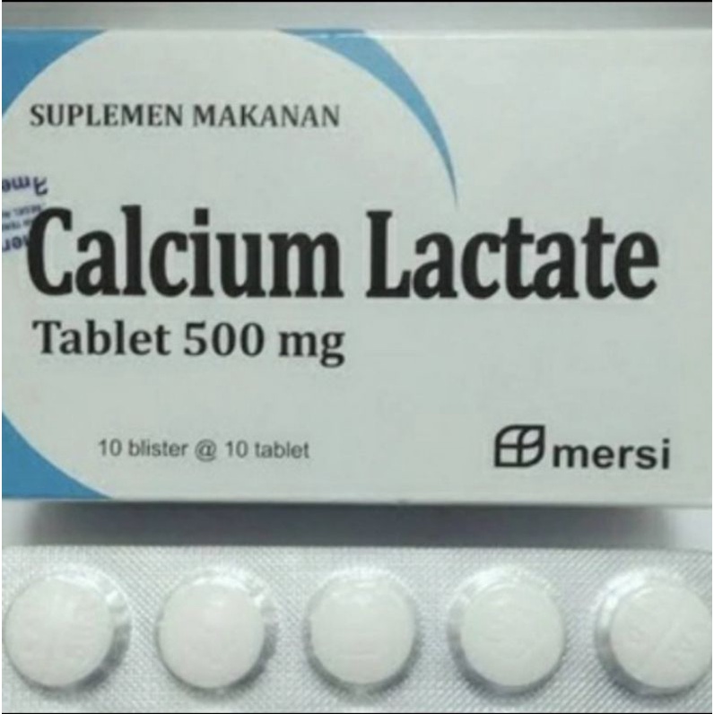 Jual Calcium Lactate 500mg Perbox Shopee Indonesia