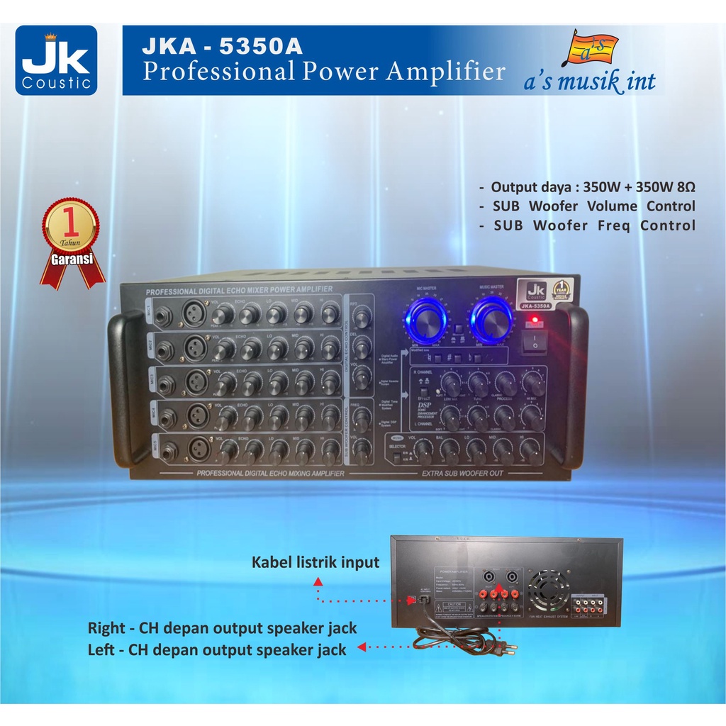 Jual Power Amplifier Karaoke Jka A Jk Coustic Shopee Indonesia