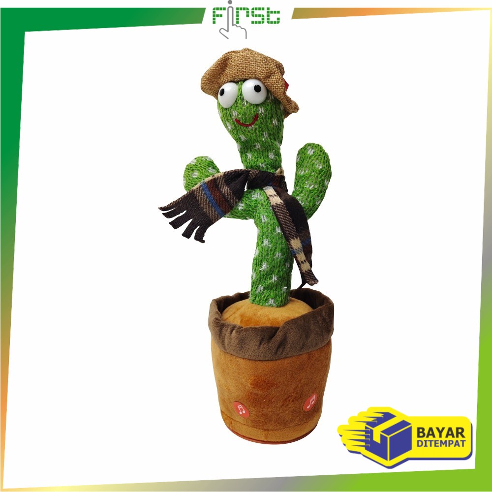 Jual FH M179 Mainan Kaktus Bergoyang Dancing Cactus Boneka Kaktus