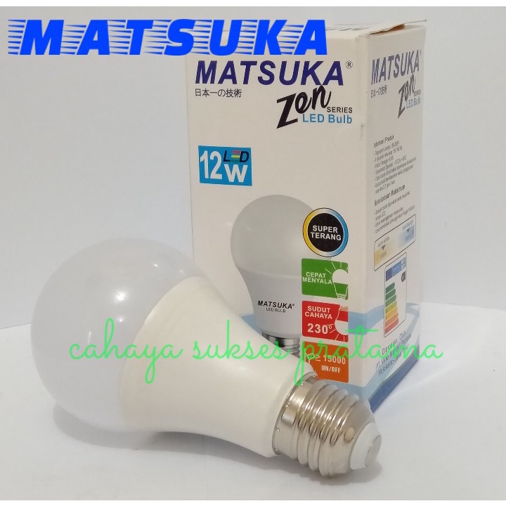 Jual Lampu Led Bulb Matsuka Zen Series Super Terang