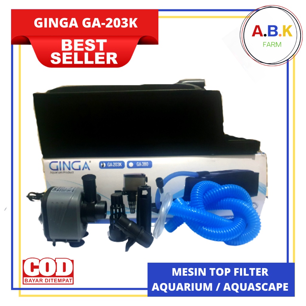 Jual Mesin Top Filter Box Aquarium Aquascape Akuarium Lengkap Ginga Ga