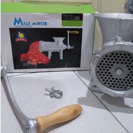 Jual Gilingan Daging Bumbu Kacang Manual No Meat Mincer Besi Cor