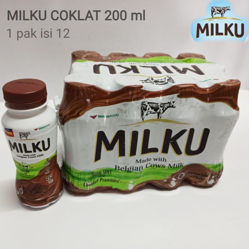 Jual Susu Milku Botol Ml Coklat Strawberry Original Khusus Gosend