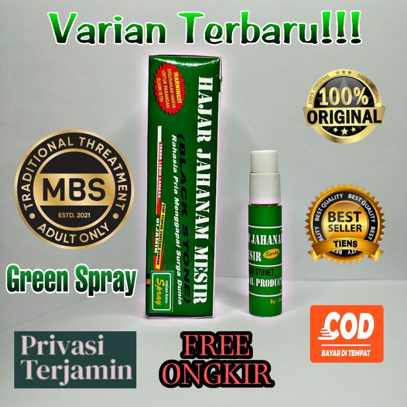 Jual Hajar Jahanam Mesir Hijau Asli Oles Kuat Spray Tahan Lama Pria