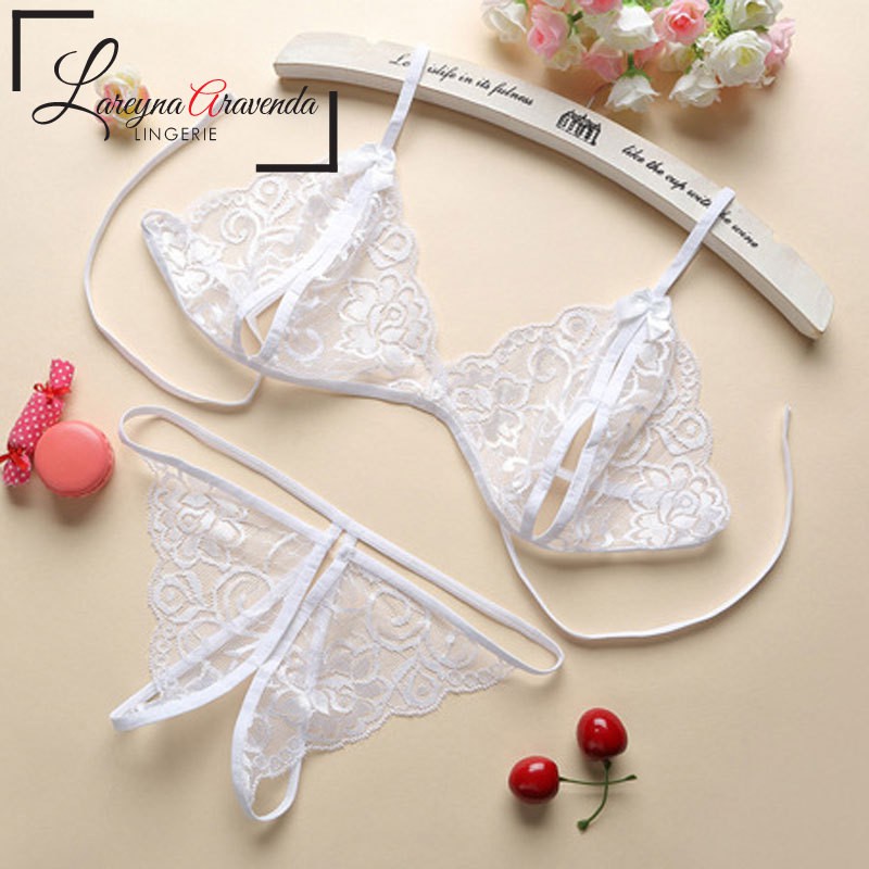 Jual Lareyna Aravenda Set Bra Sexy Lingerie G String Bahan Lace Lg