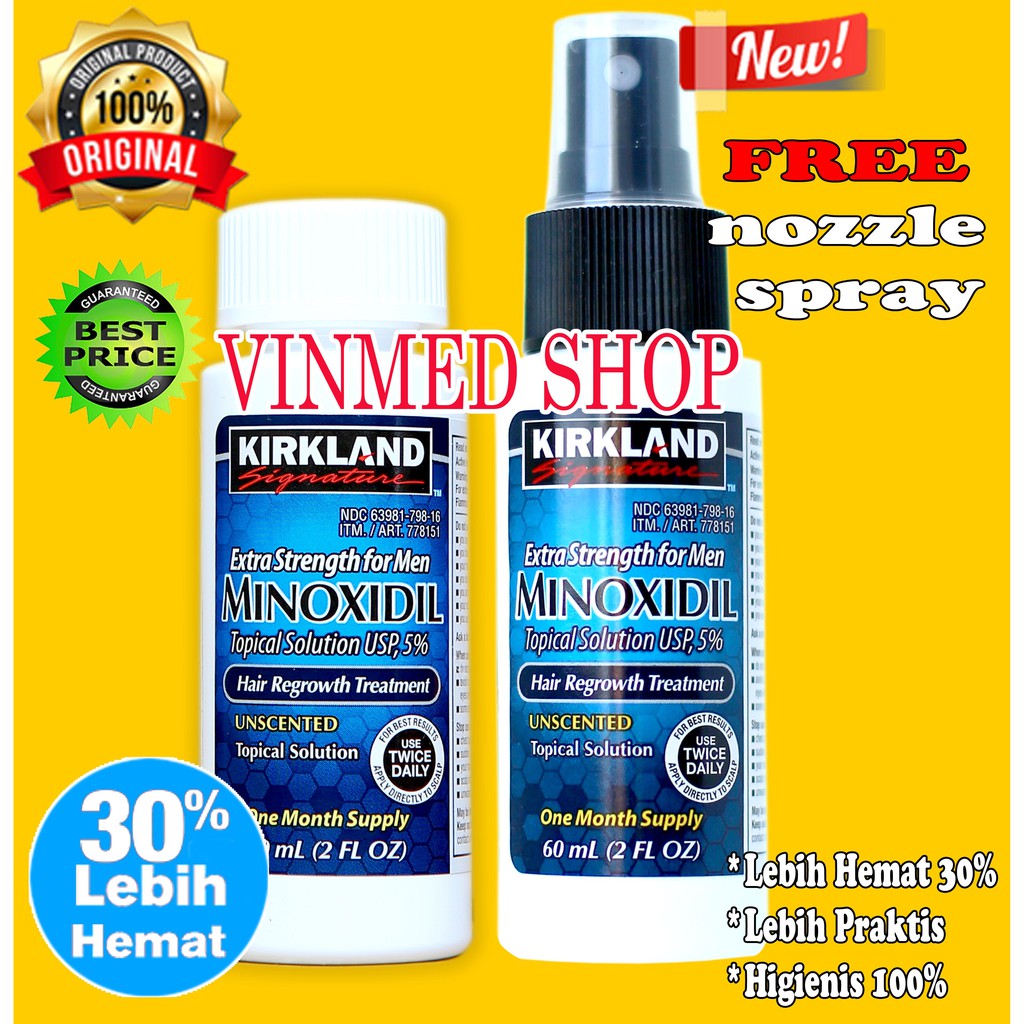 Jual Kirkland Minoxidil Paket Hemat Pemakaian Shopee Indonesia