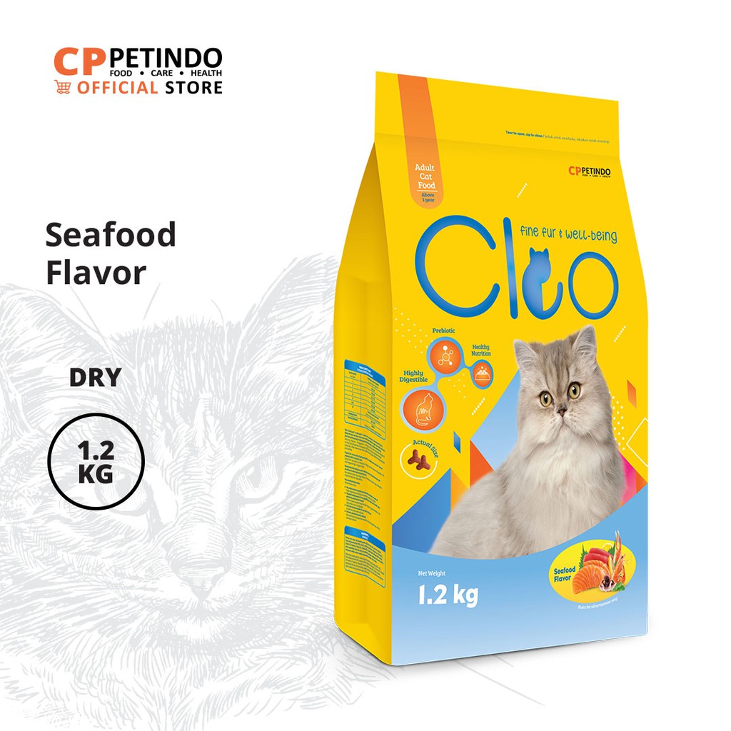 Jual Cppetindo Cleo Seafood Adult Cat Food Kg Shopee Indonesia