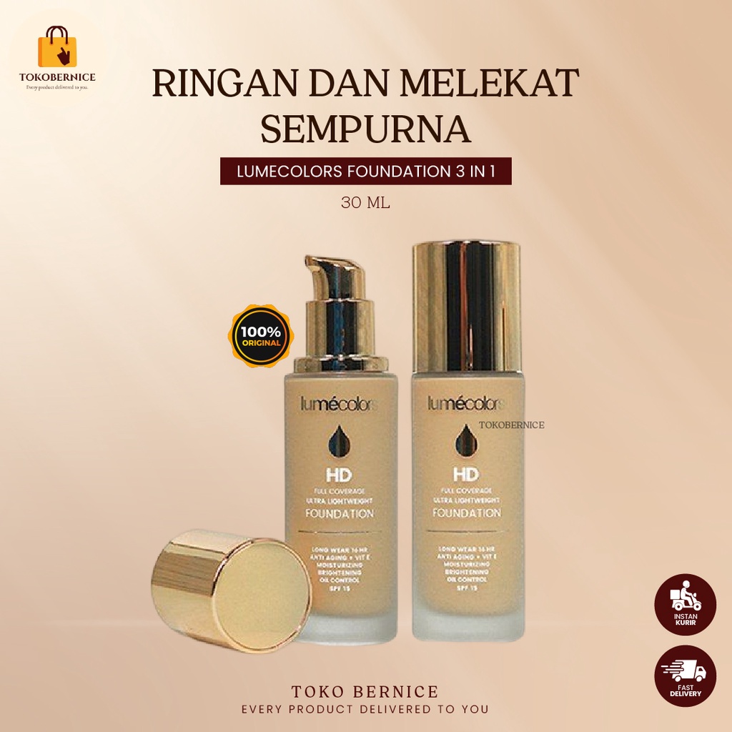 Jual Lumecolors Hd Foundation Ml Spf High Coverage Agen Surabaya