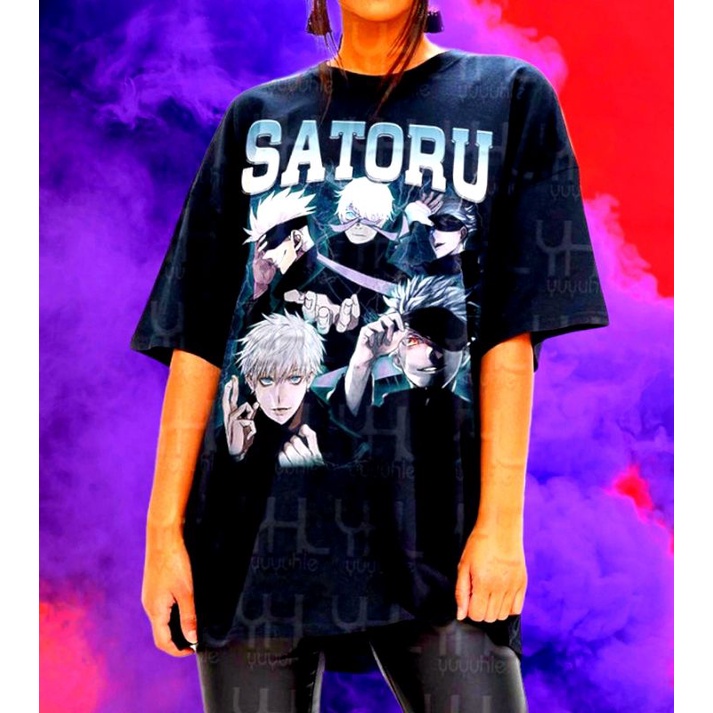 Jual Jujutsu Kaisen Satoru Gojo Anime T Shirt Kaos Anime Jujutsu Kaisen