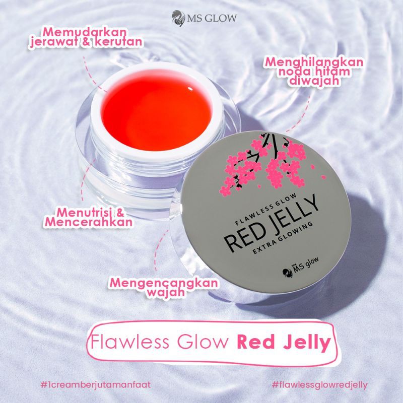 Jual Ms Glow Flawless Glow Red Jelly Original New Shopee Indonesia