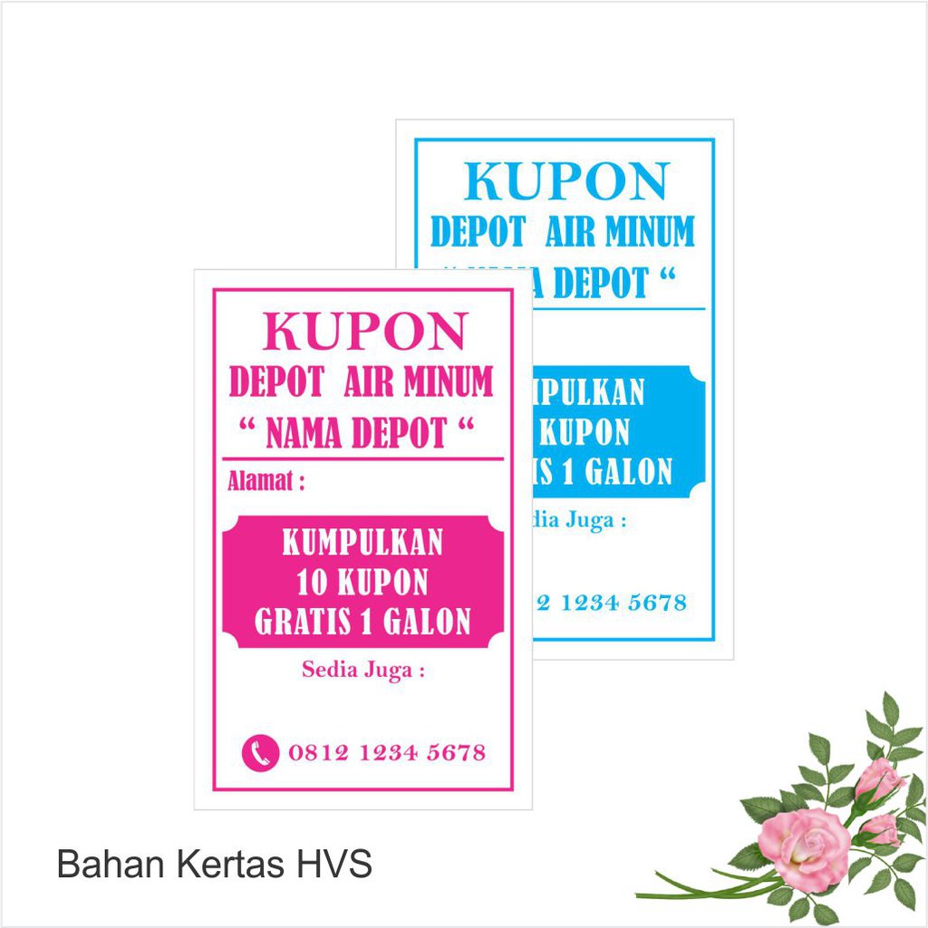 Jual Kupon Depot Air Minum Kupon Penukaran Hadiah Kupon Gratis Isi