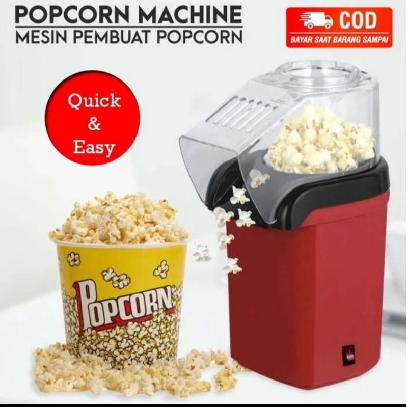 Jual Mesin Pembuat Pop Corn Alat Mini Popcorn Maker Elektrik Oil Free