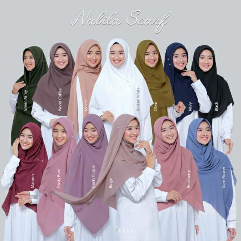 Jual Hijab Audina Nabila Scarf ORI Audina Hijab Jilbab Segiempat